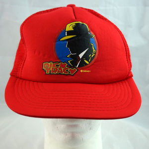 Disney Accessories - Dick Tracy VTG Disney Snapback Hat Adult OSFA Red Disney Accessories - Dick Tracy VTG Disney Snapback Hat Adult OSFA Red